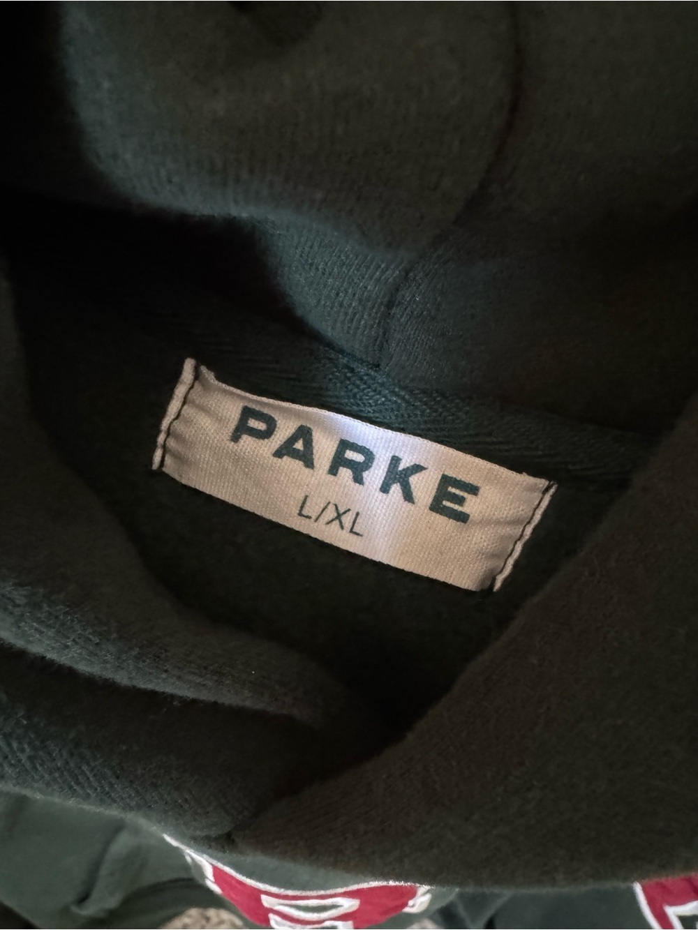 PARKE Dark Green Hoodie - Picture 3 of 3